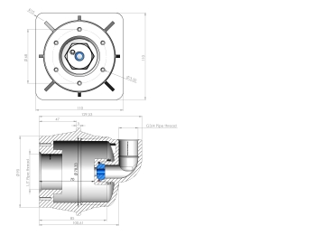 Preview: Adagio Pro Mauerdurchführung, kurz