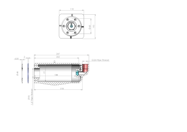 Preview: Adagio Pro Mauerdurchführung, lang