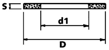 Preview: Flachdichtungen EVA Transparent für Bundbuchsen