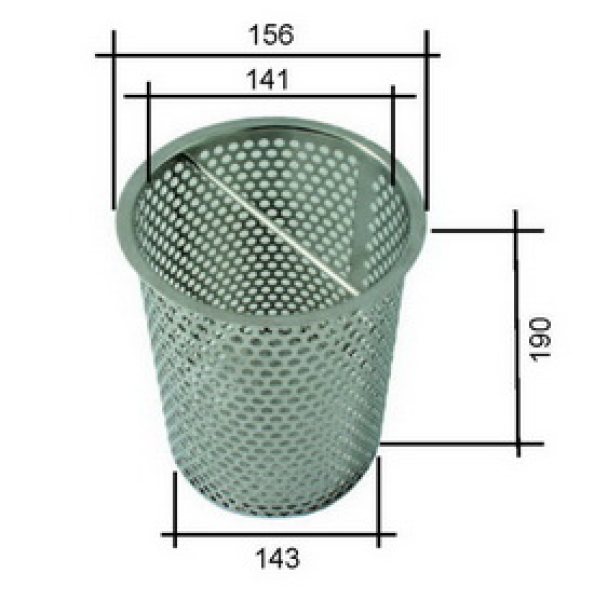Behncke Skimmerkorb aus Edelstahl zu Typ 500/600 Slim, 500 Ultimate