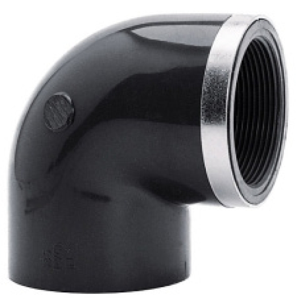 Winkel 90°, Verstärkt IG, mit Metallring