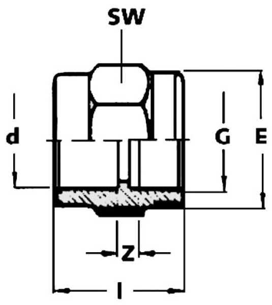 Übergangsmuffe, Verstärkt IG mit Metallring