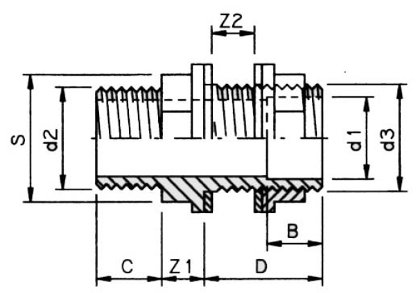 Behälterverschraubung