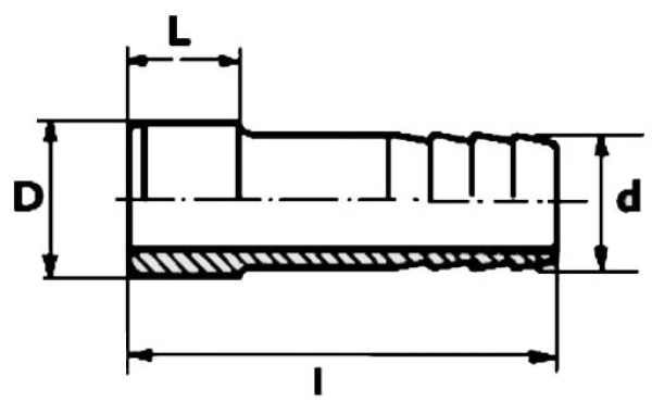 Druckschlauchtüllen